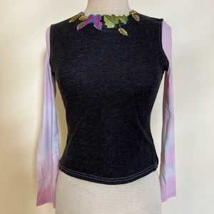 Embroidered Floral Top